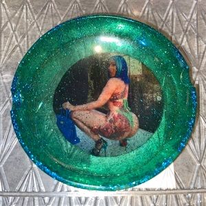 Green Cardi B Ashtray